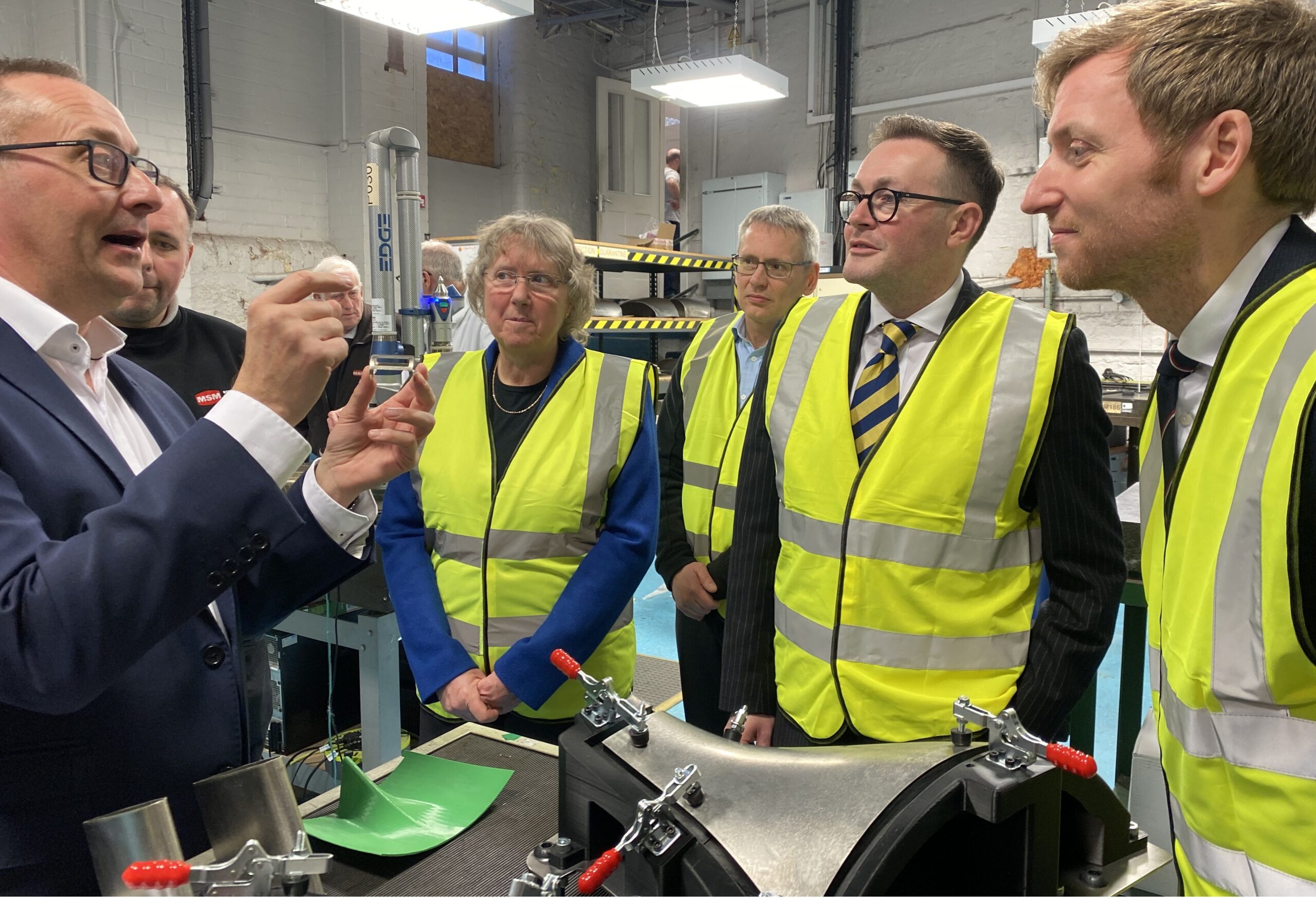 Minister for Industry visits aerospace manufacturer to see the impact of Made Smarter adoption programme