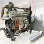 Largest Benco side-mounting turnover engine stand supplied to Voith Turbo
